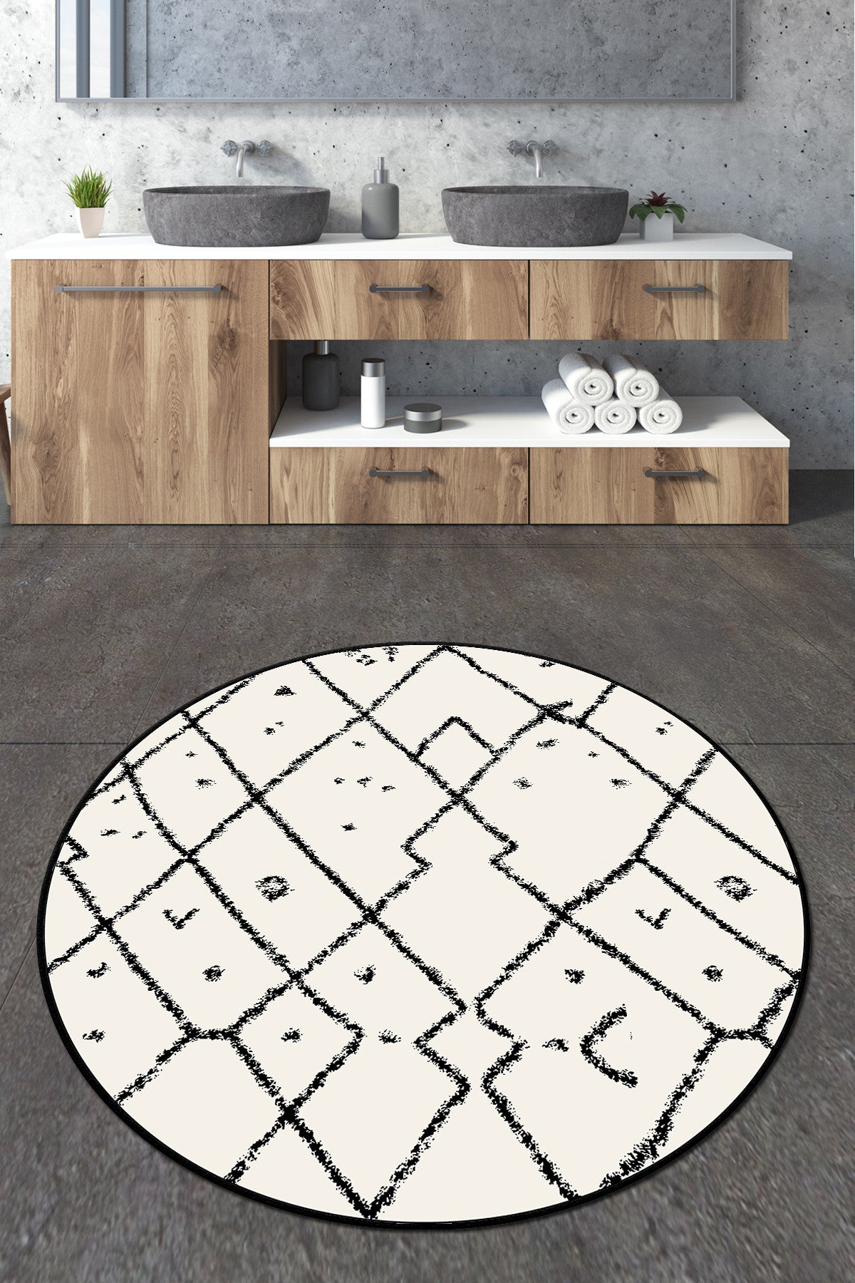 Kupaonska prostirka Dalmata Circle Djt 200
