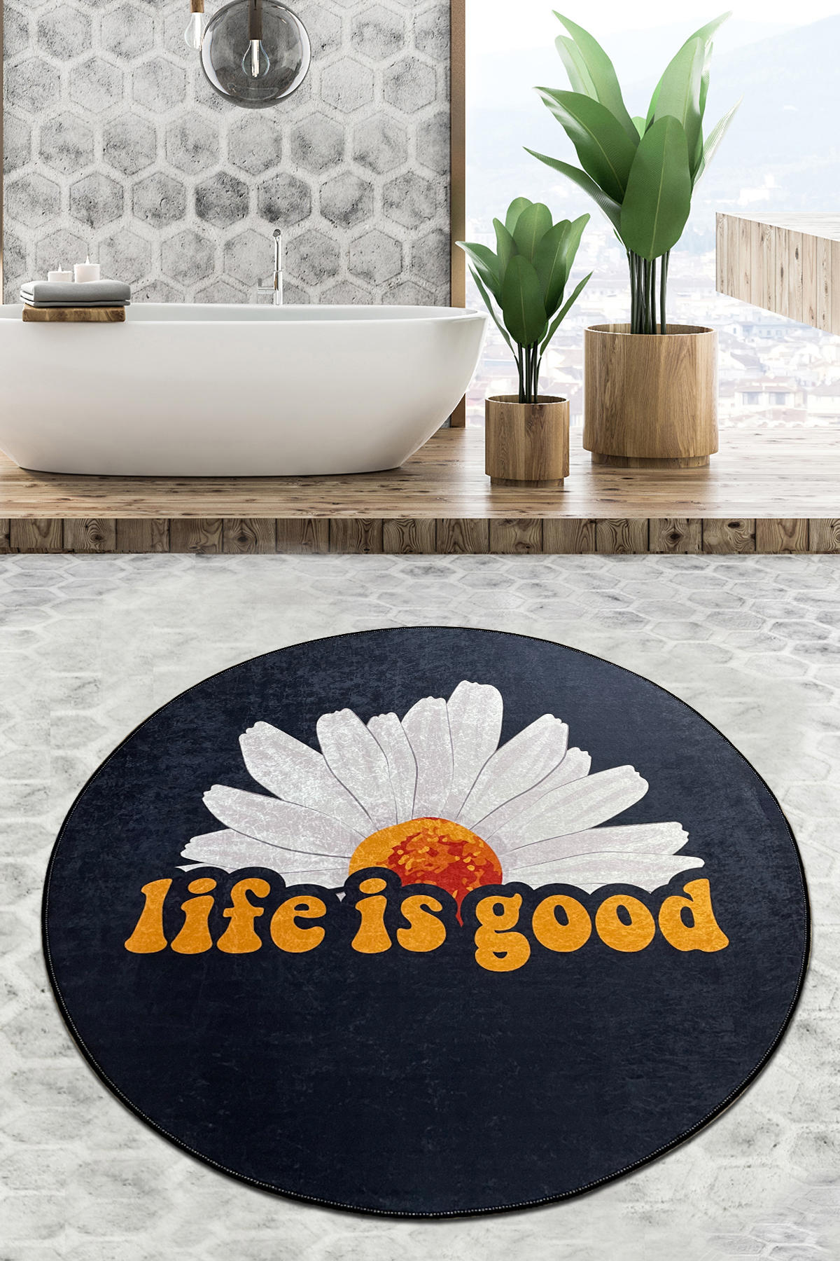 Kupaonska prostirka Life Is Good Djt (120 cm)