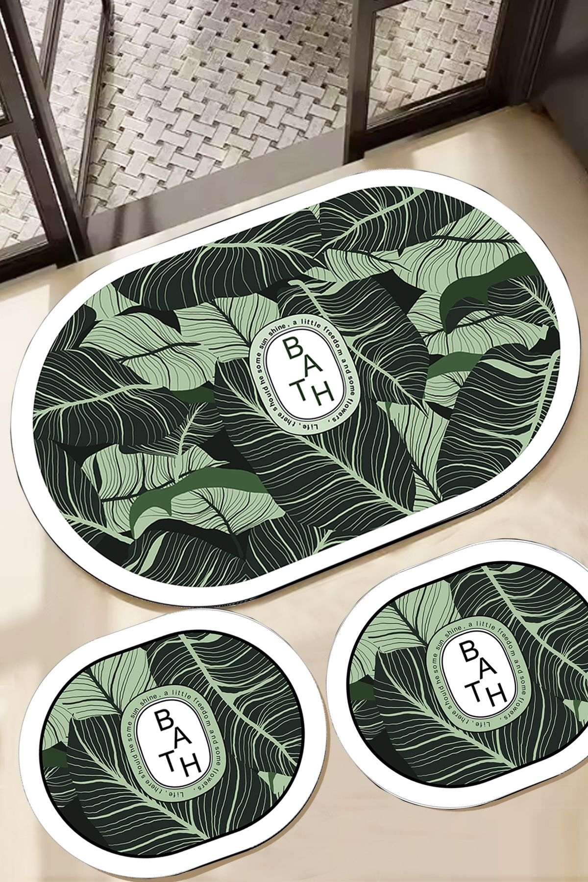 Set prostirki za kupaonicu (3 komada)