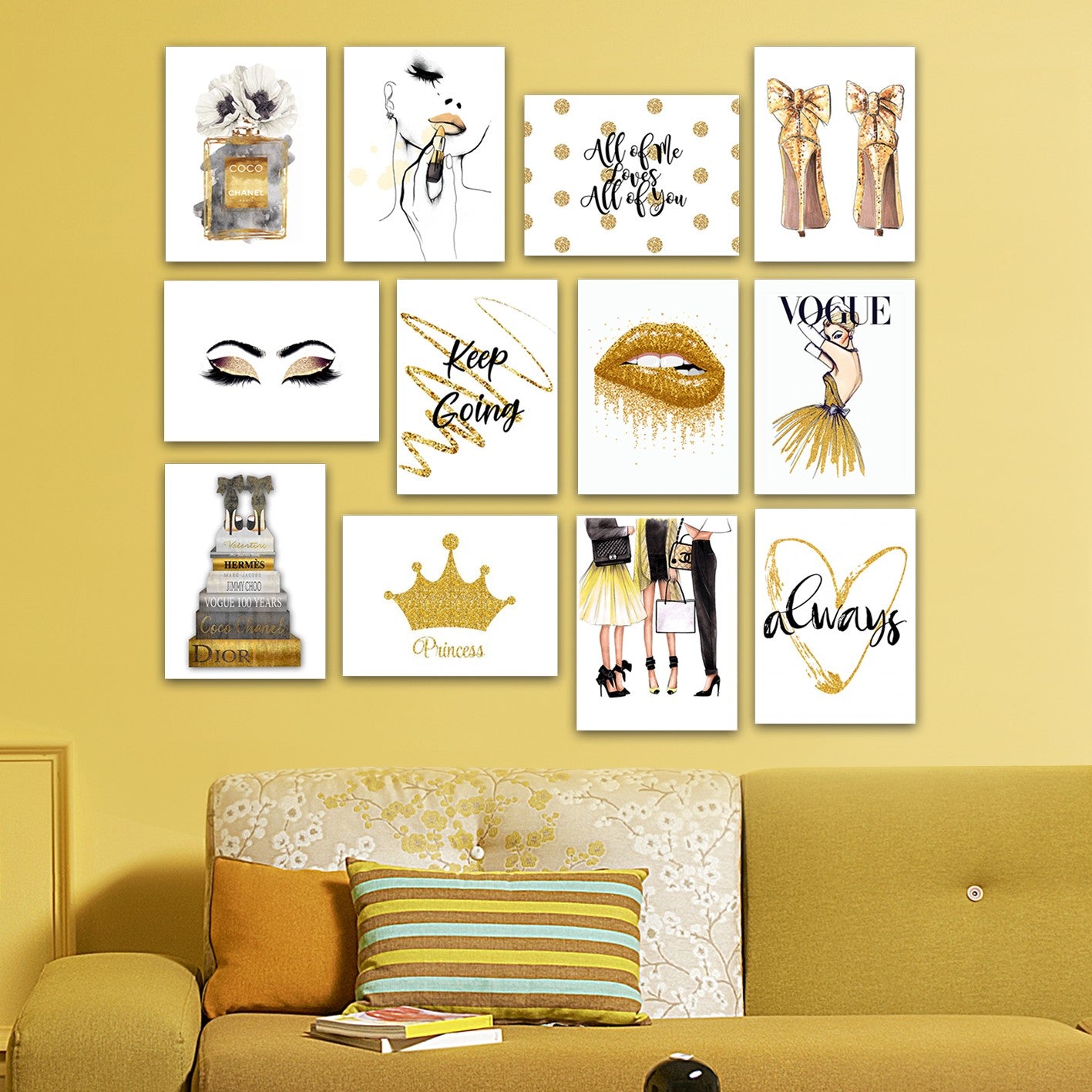 Ukrasna MDF slika (12 komada) 12MDF25YS