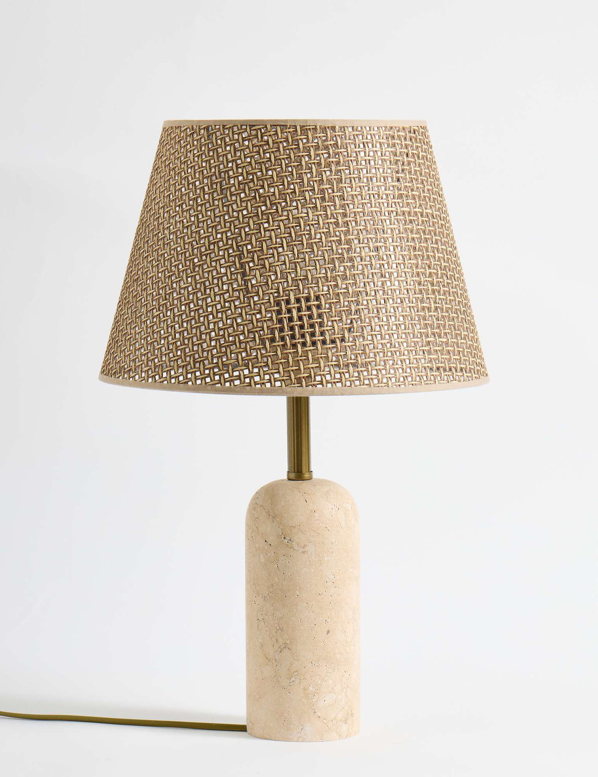 Stolna lampa 115, smeđa, bež