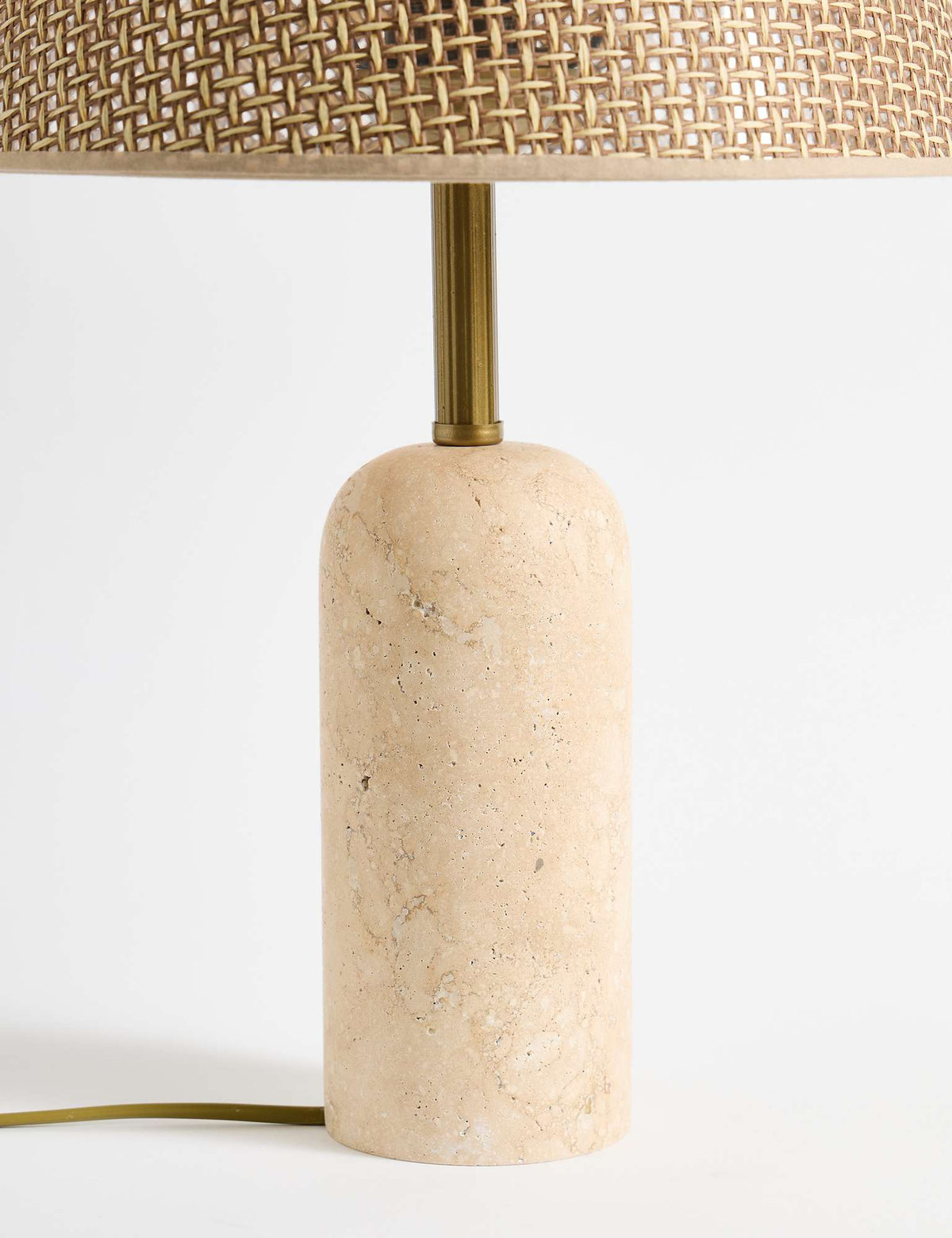 Stolna lampa 115, smeđa, bež