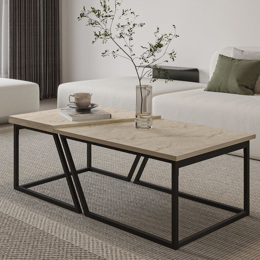 Set stolića za kavu 237, Travertin