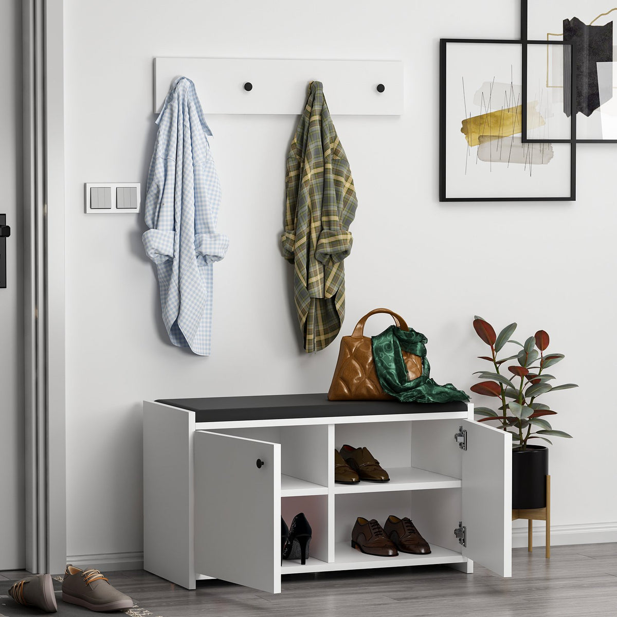 Ormar za cipele, Zen - White