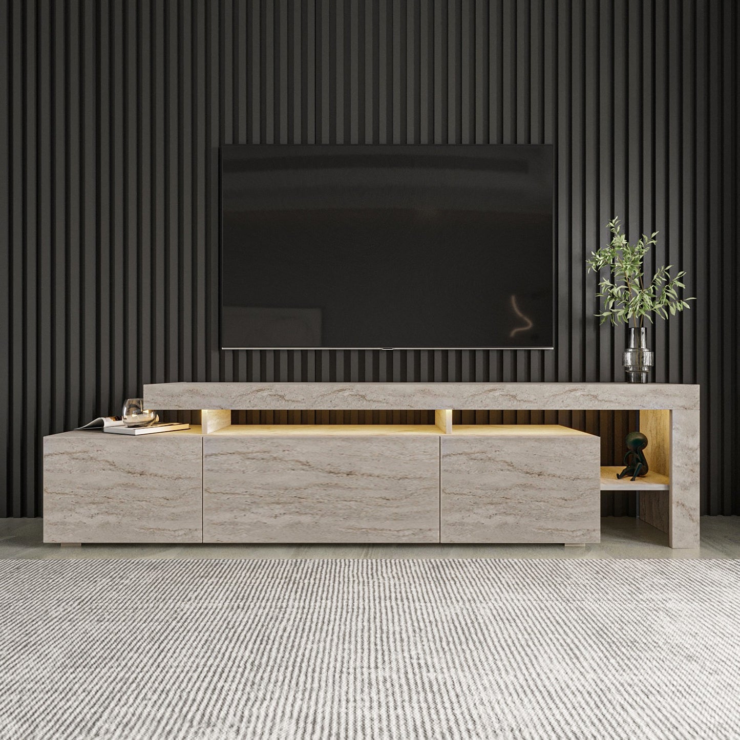 TV stalak BELIZ, boja Travertine