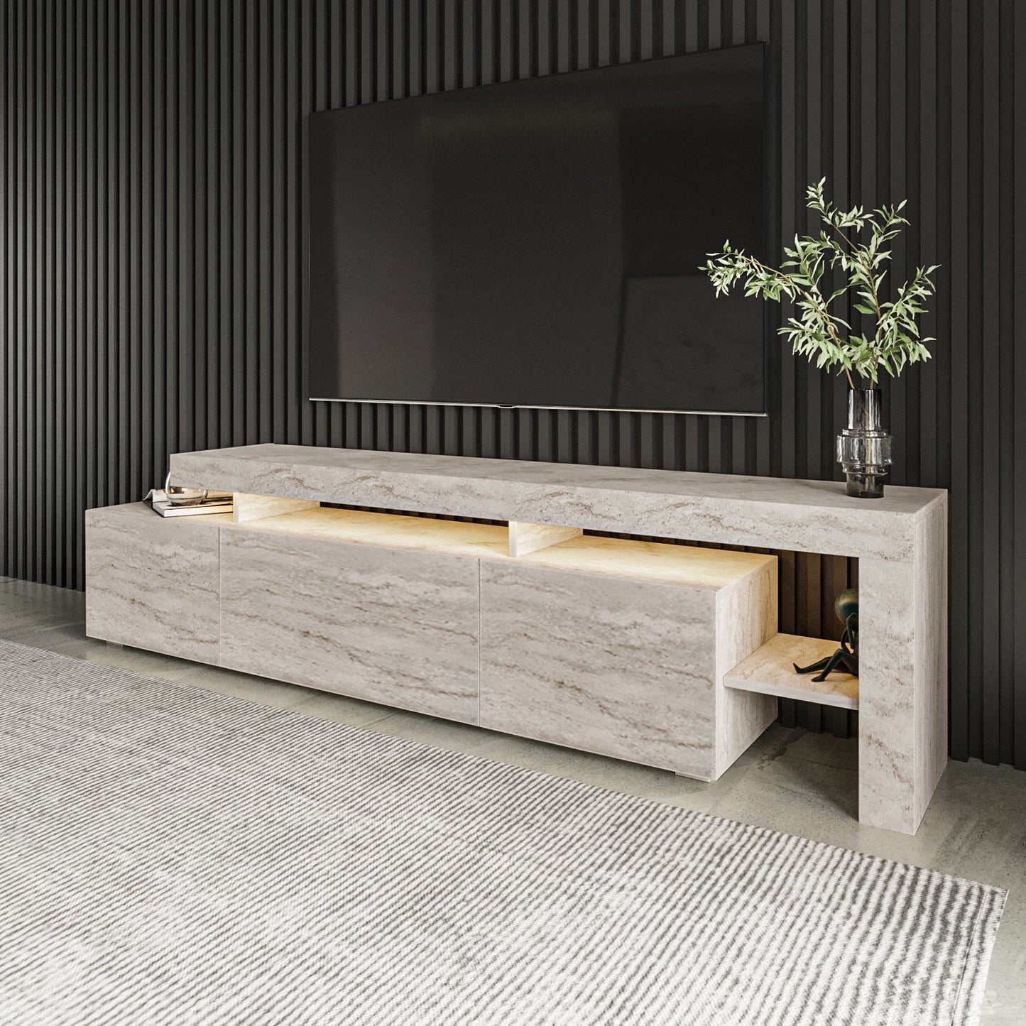 TV stalak BELIZ, boja Travertine