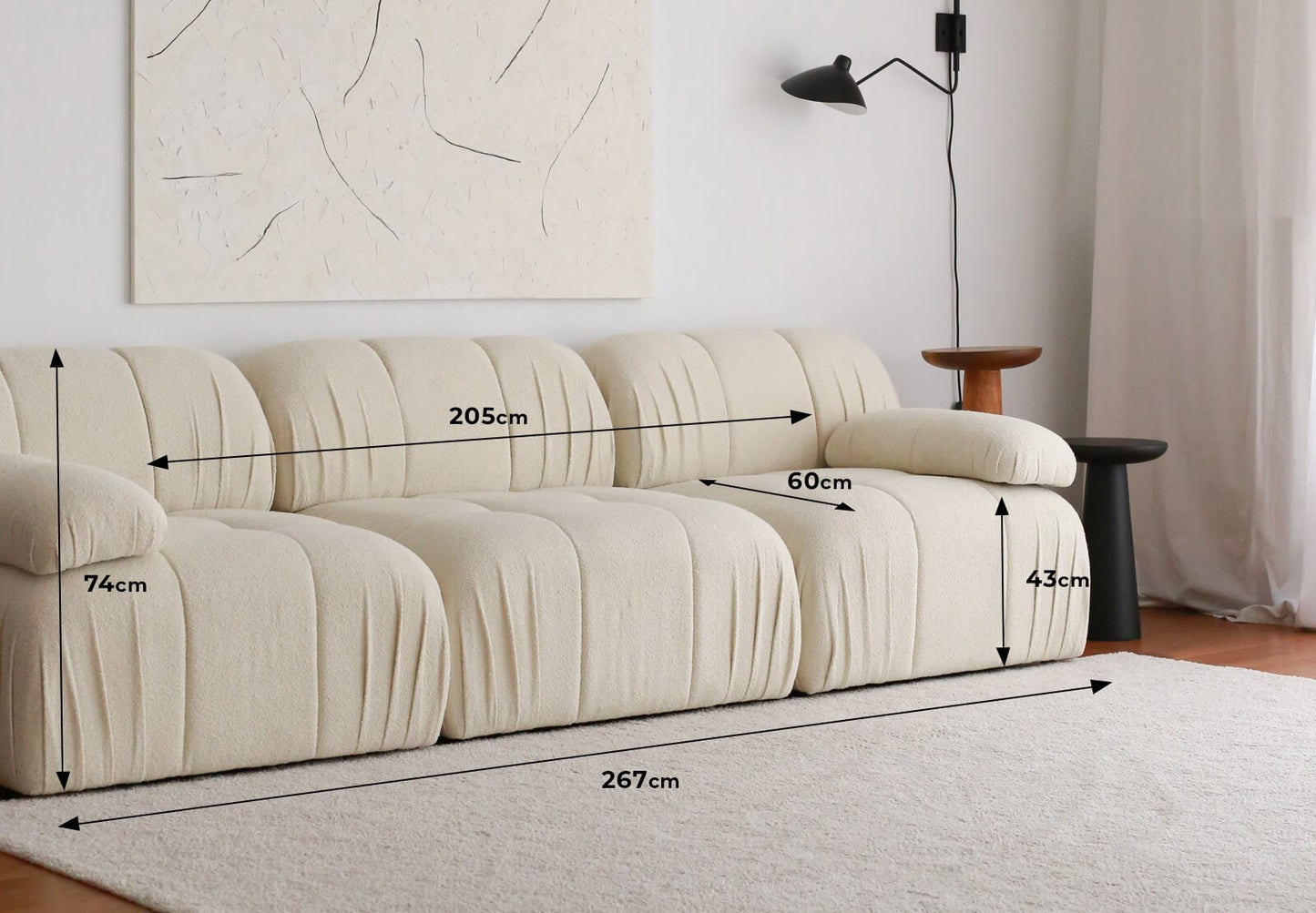 Trosjed Soli 3 Seater - bijela
