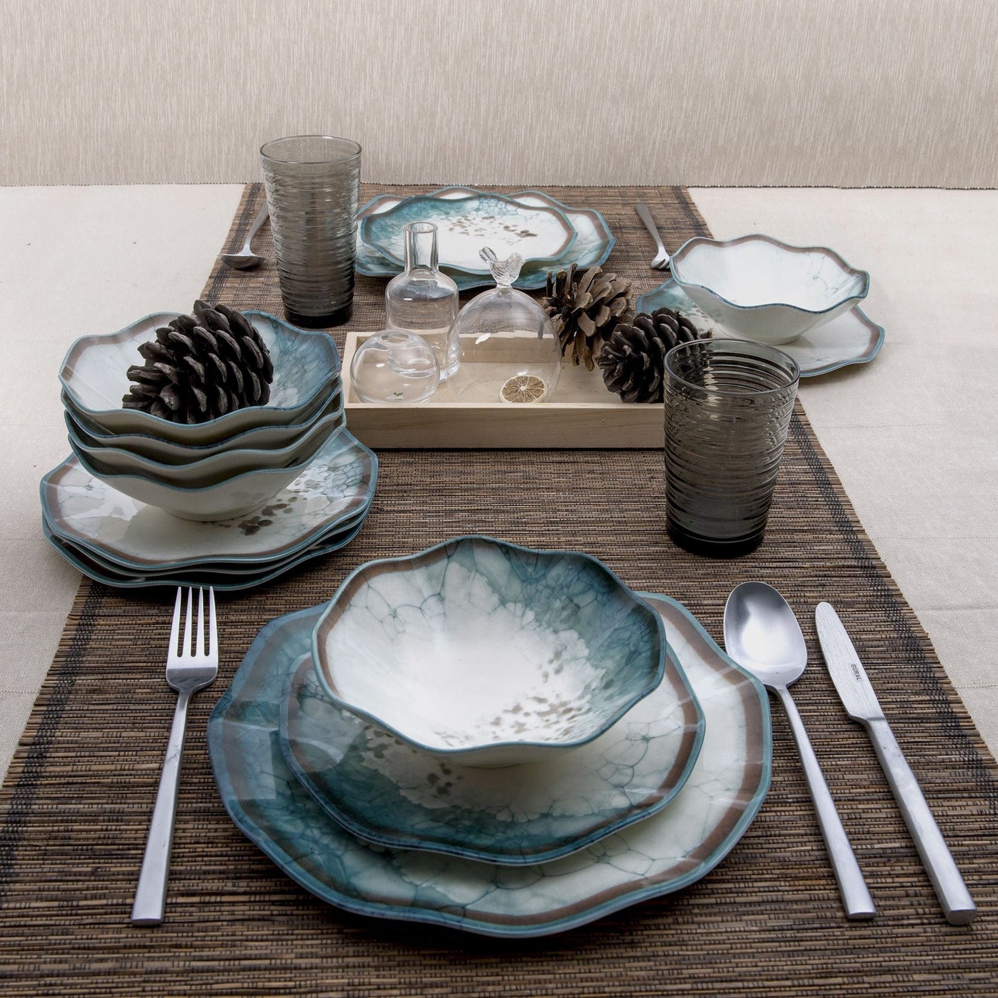 Porculanski set pribora za jelo LILY, 24 dijelni, GBSNES24Y4R1341