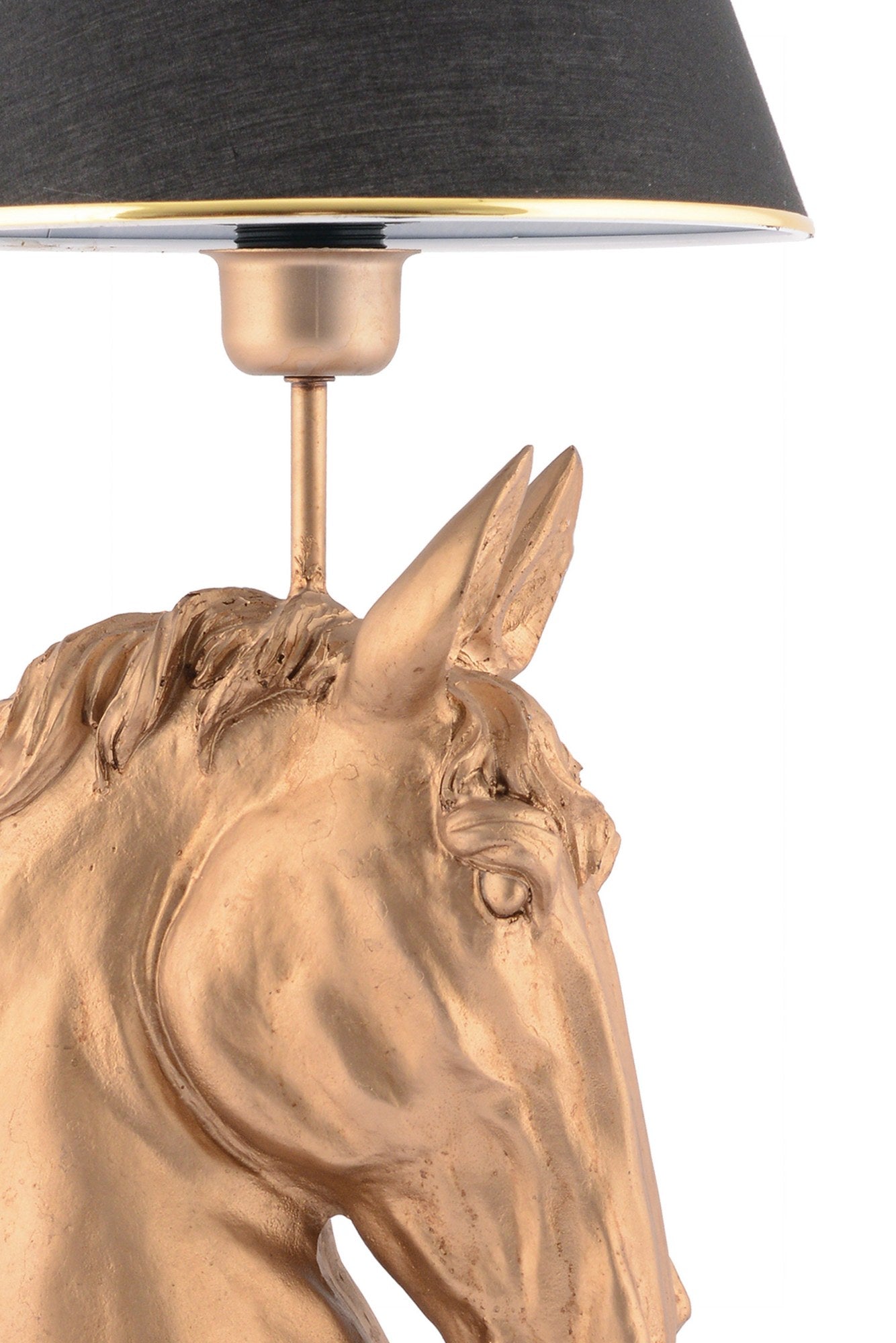 Stolna svjetiljka, Horse - Black, Gold