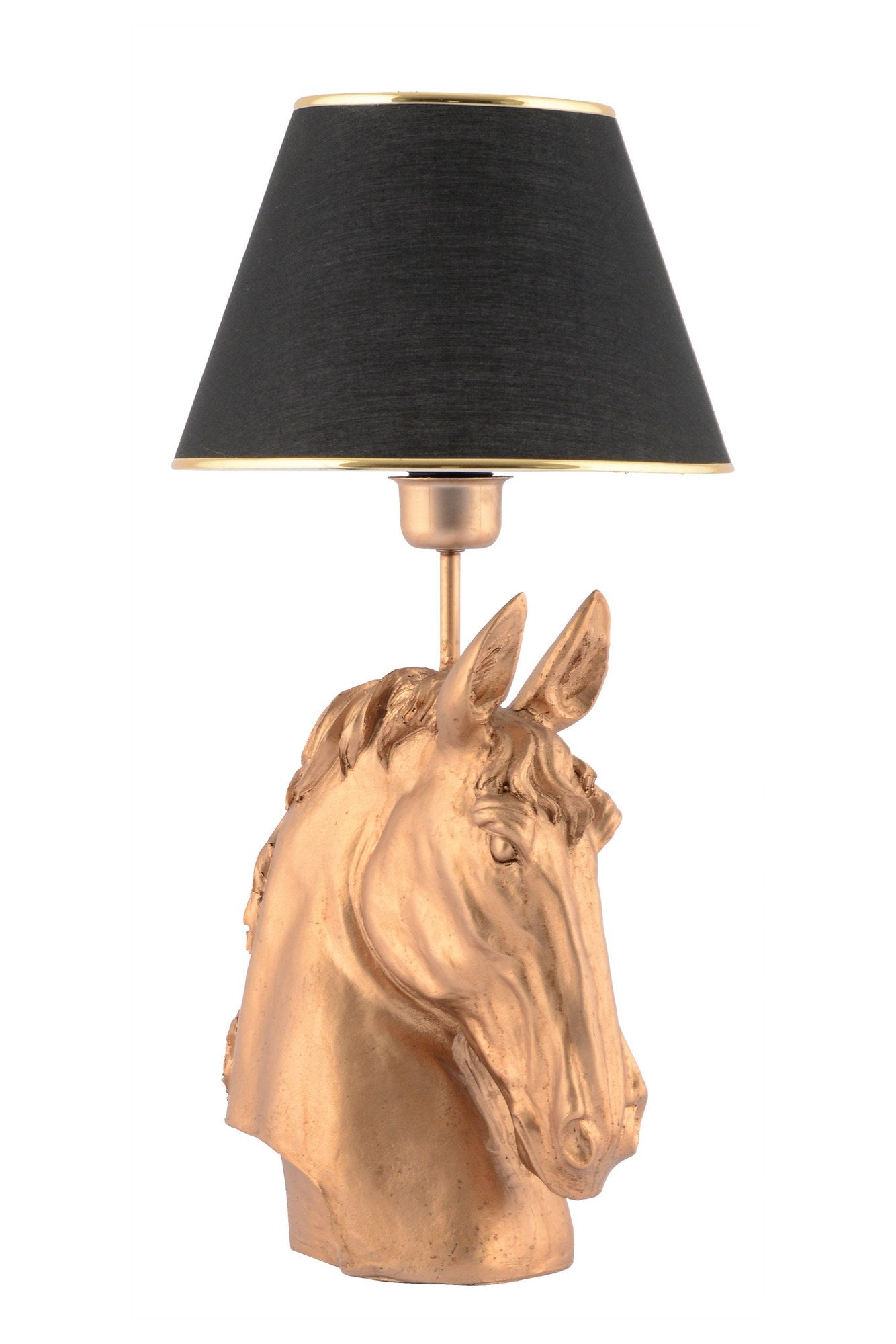 Stolna svjetiljka, Horse - Black, Gold