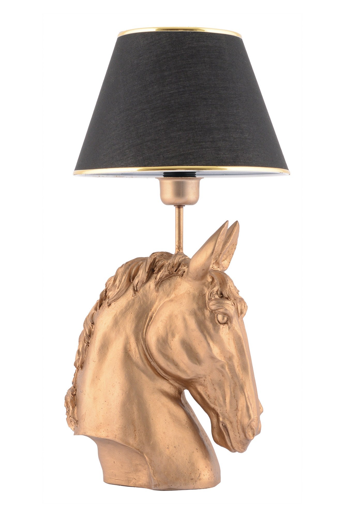 Stolna svjetiljka, Horse - Black, Gold