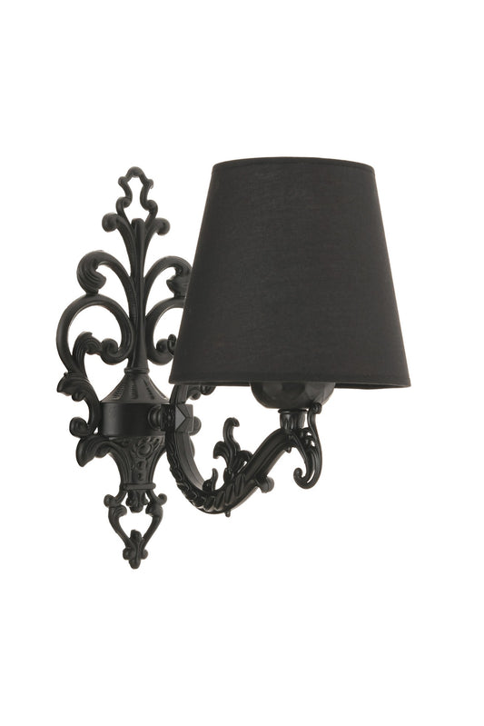 Zidna lampa Claire - crna