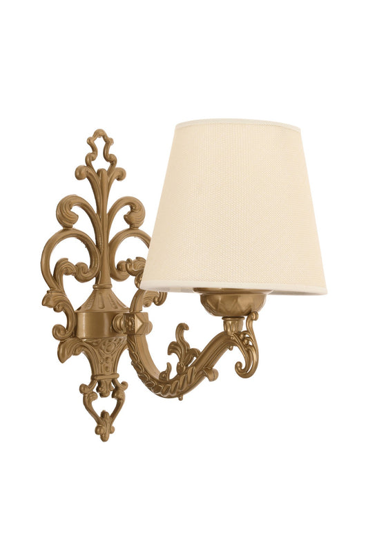 Zidna lampa Claire - krem, zlatna