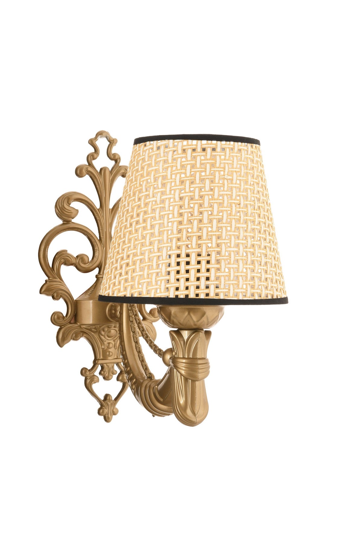 Zidna lampa Gloria Coral - Natural, zlatna