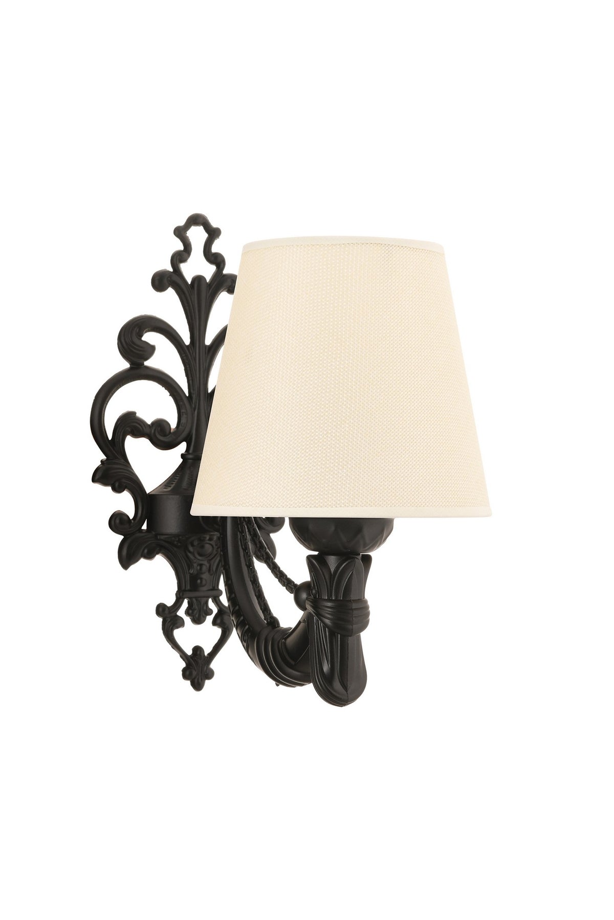 Zidna lampa Gloria - krem, crna