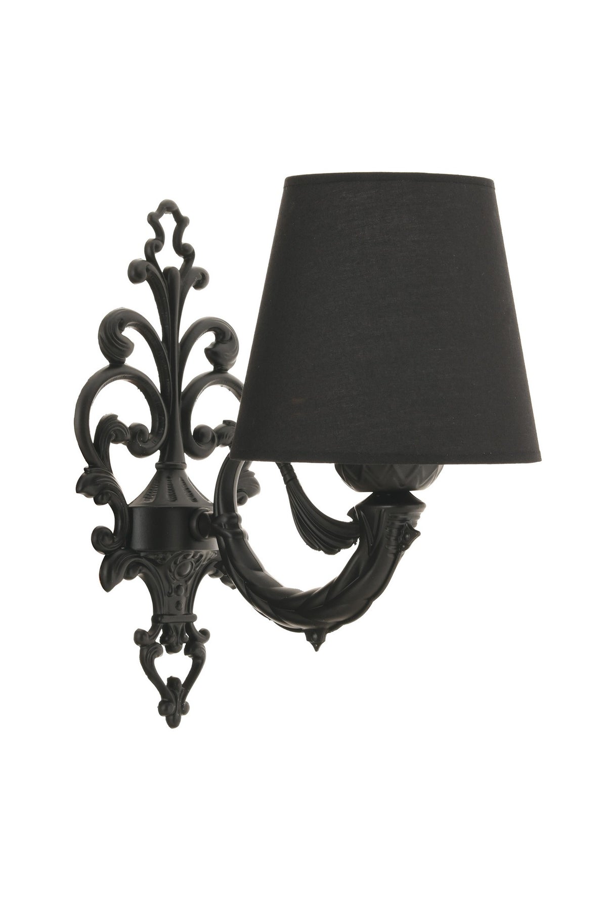 Zidna lampa Lily - crna