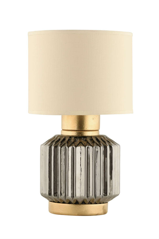 Stolna lampa 848, krem, siva