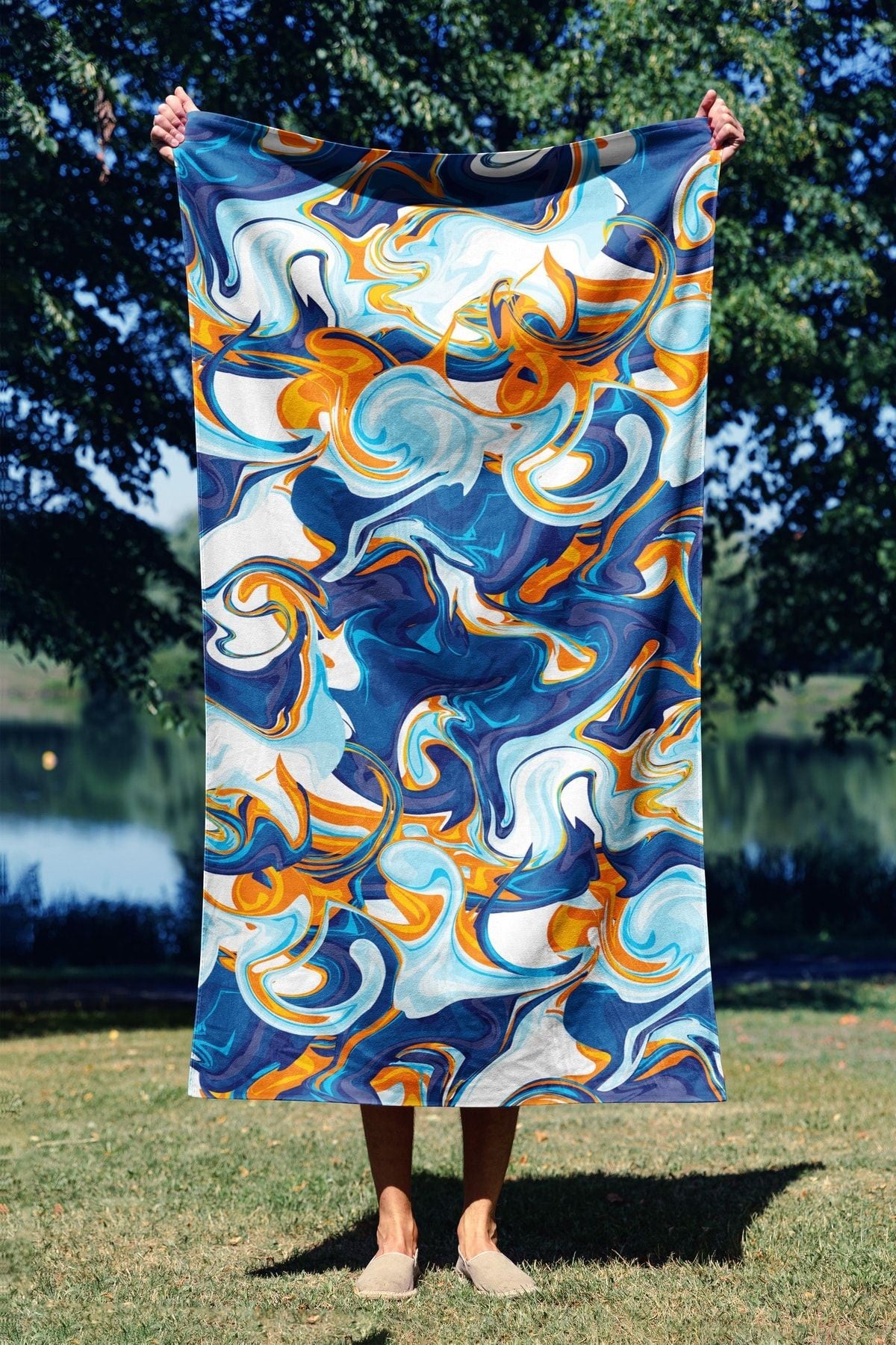 Ručnik za plažu Liquid Marble 90