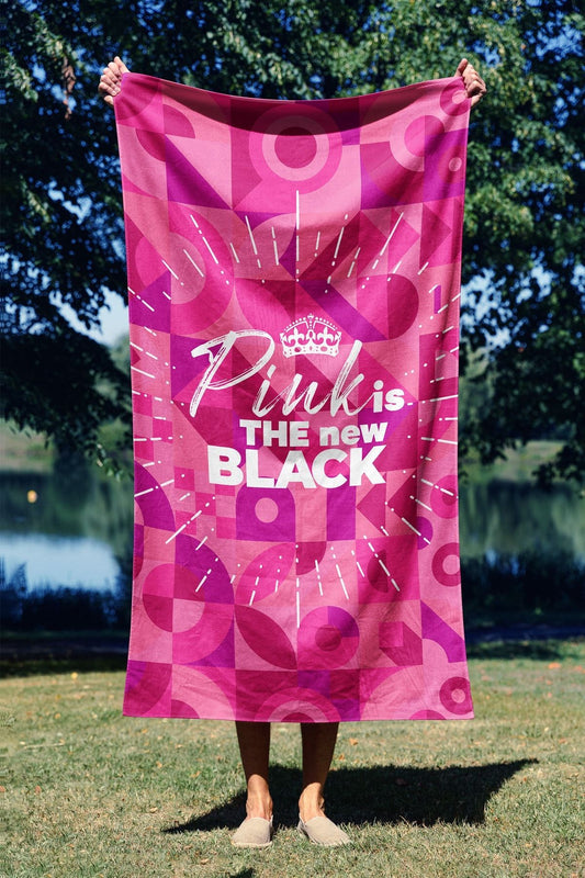 Ručnik za plažu Pink is The New Black 90