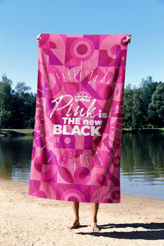 Ručnik za plažu Pink is The New Black 90