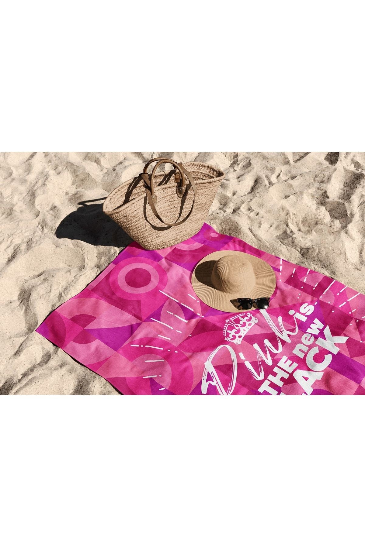 Ručnik za plažu Pink is The New Black 90