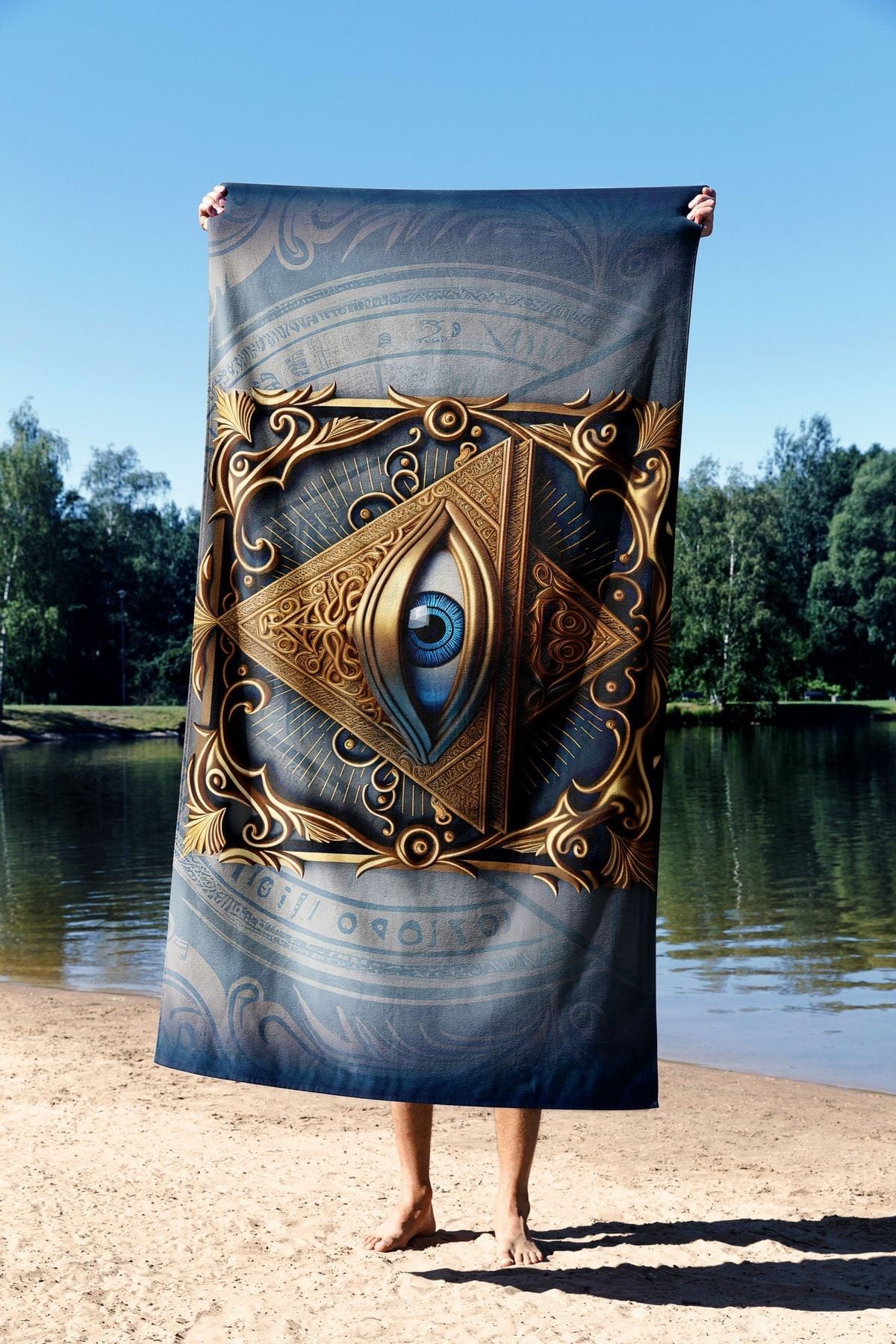 Ručnik za plažu Pyramid Eye 90