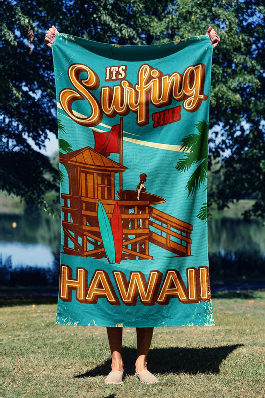 Ručnik za plažu Surfing Time Hawaii 90
