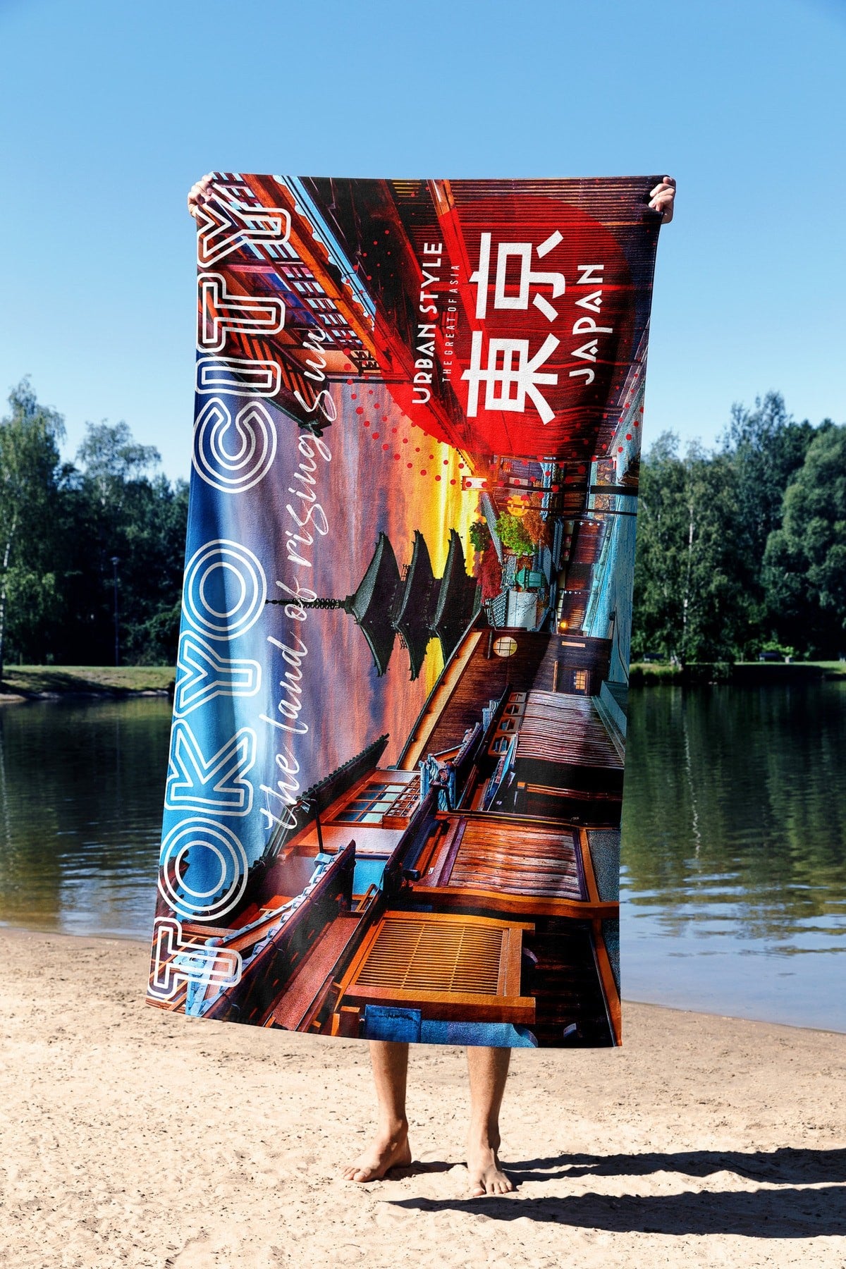 Ručnik za plažu Tokyo Rising Sun 90