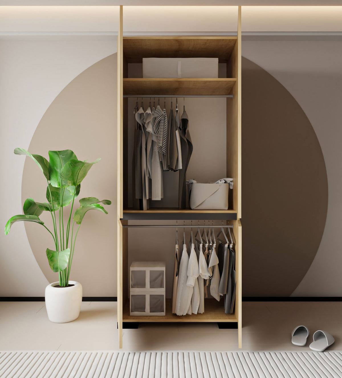 Ormar 447, Safir hrast, antracit