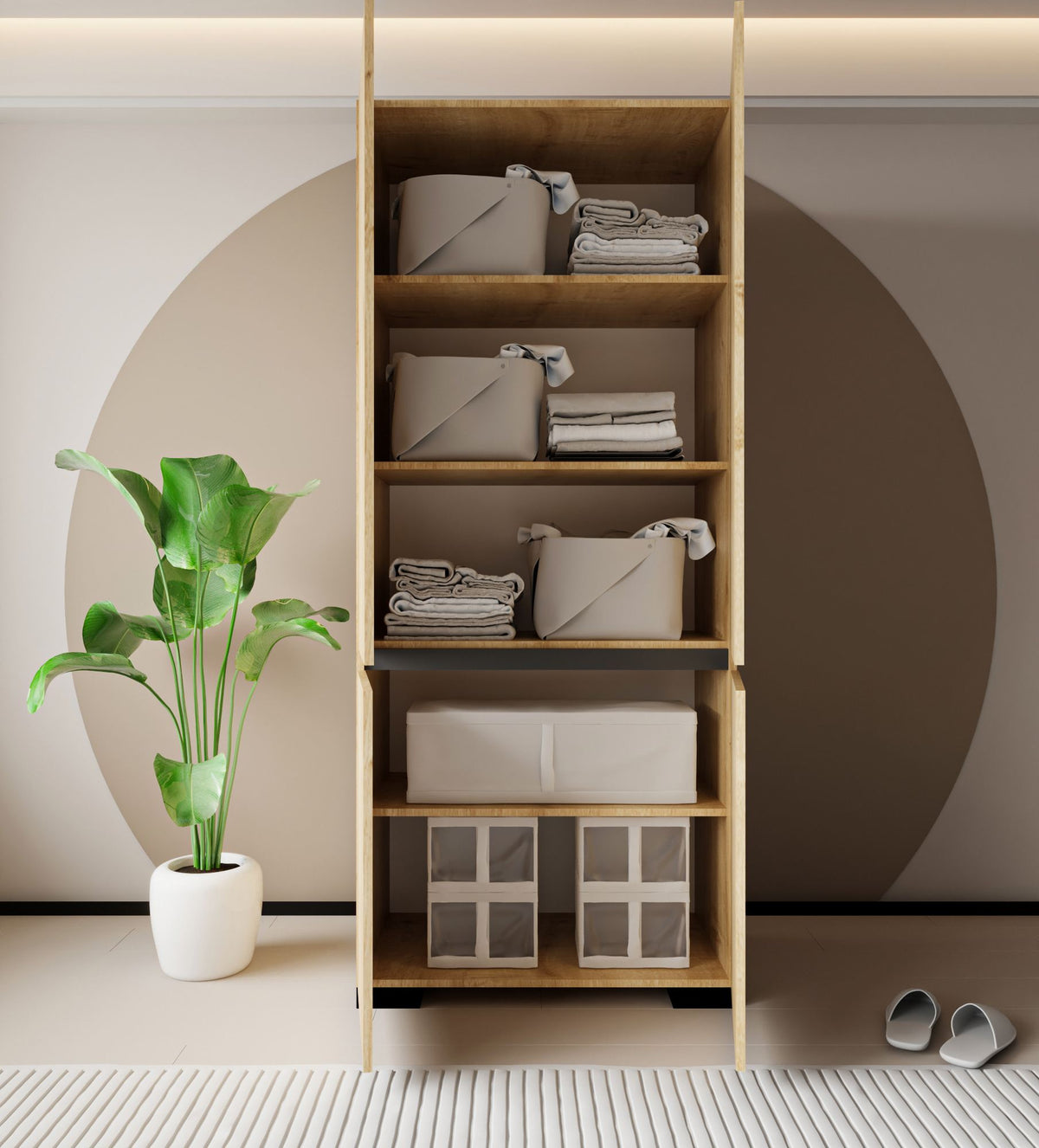 Ormar 454, Safir hrast, antracit