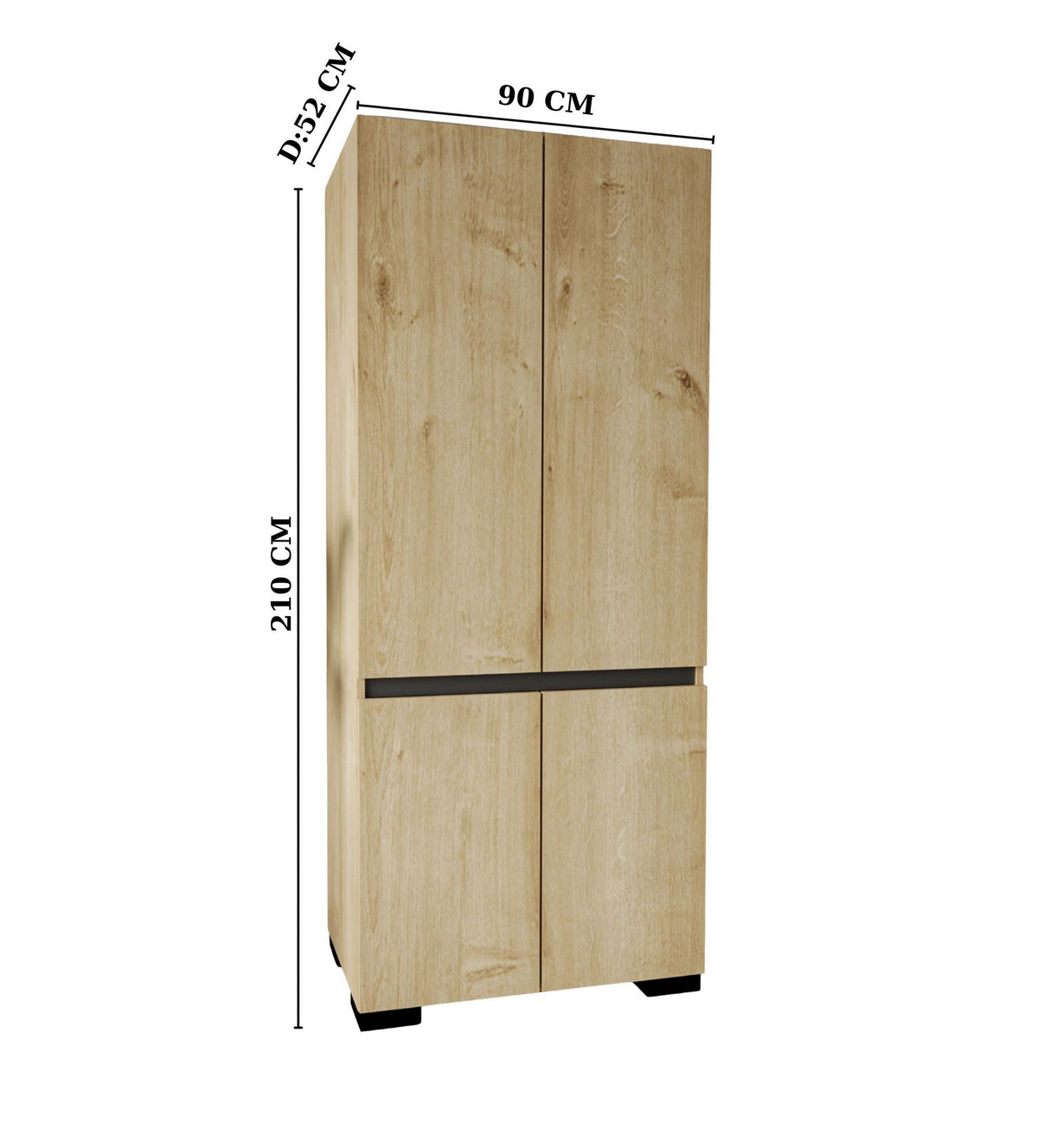 Ormar 454, Safir hrast, antracit