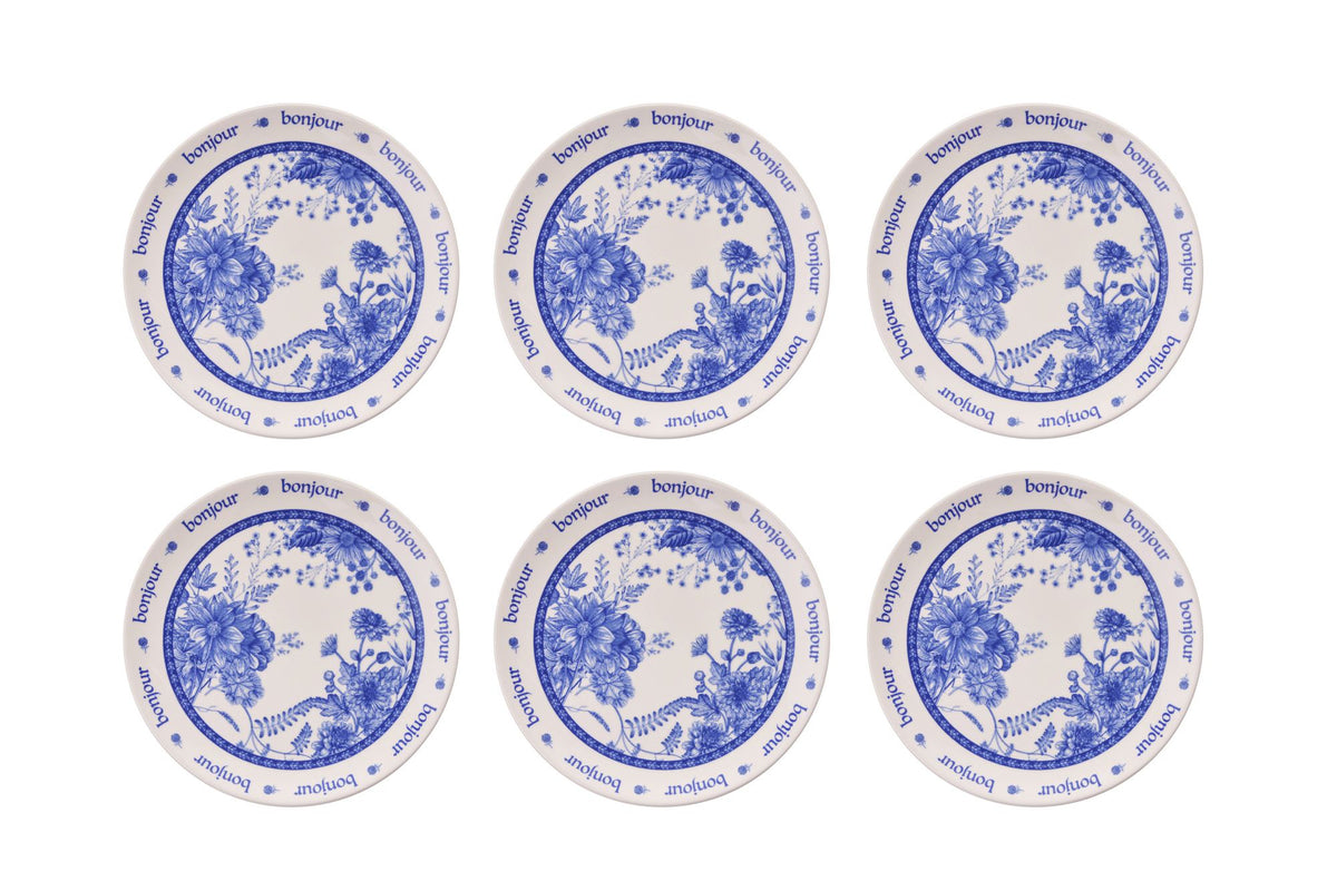 Set tanjura za serviranje (6 komada) 784, plava, bijela