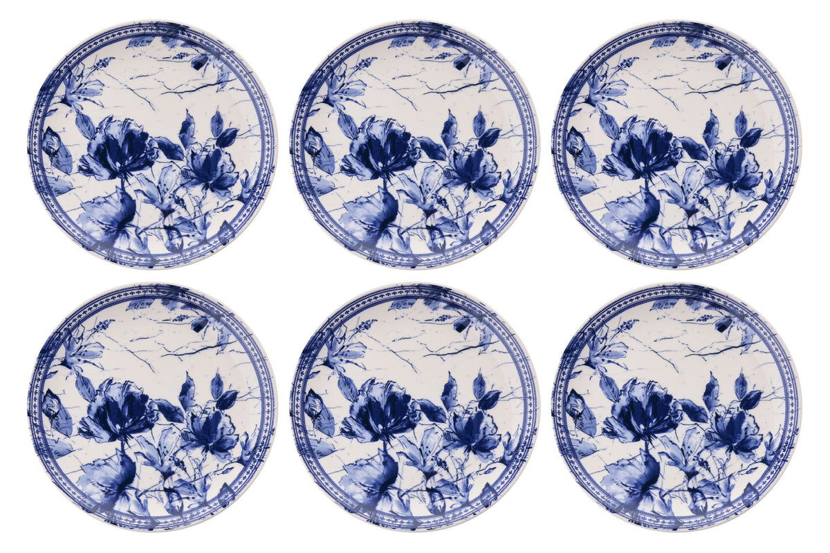 Set tanjura za serviranje (6 komada) 791, plava, bijela