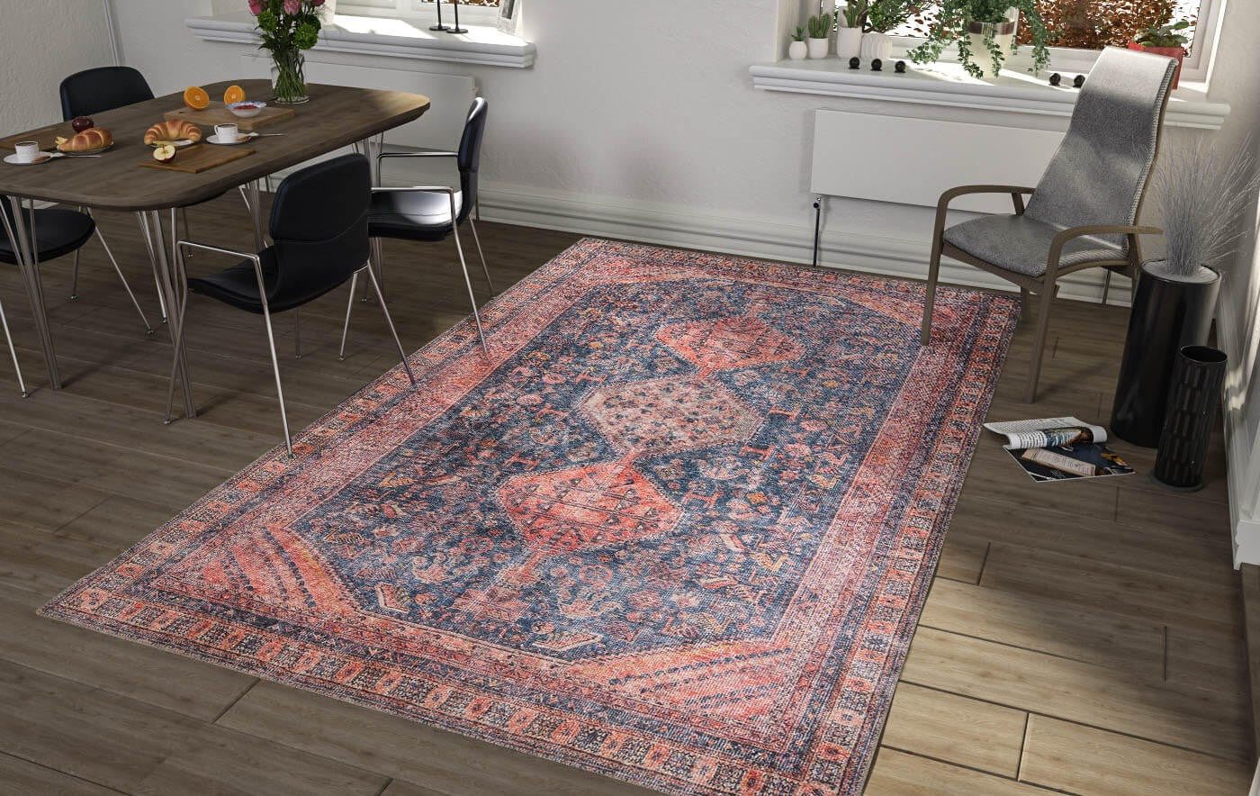 Tepih YASMIN, dimenzije: 150*230 cm, Blues Chenille - Red AL 366