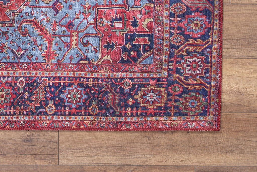 Tepih ELENA, dimenzije: 75*150 m, Blues Chenille - Claret Red AL 162