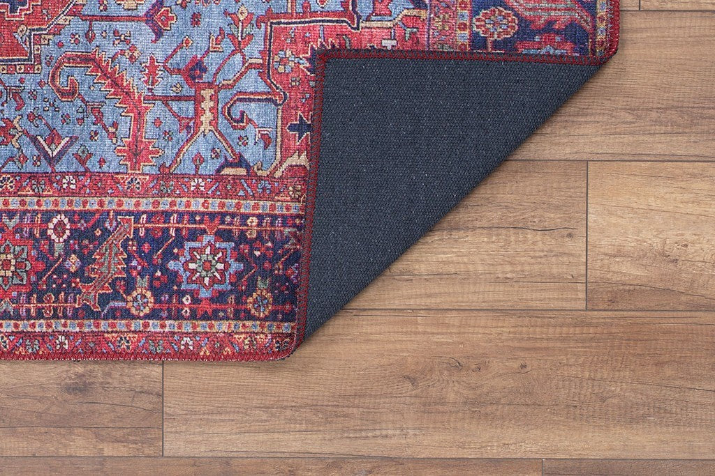 Tepih ELENA, dimenzije: 75*230 m, Blues Chenille - Claret Red AL 162
