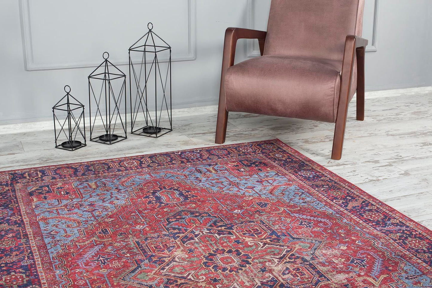Tepih ELENA, dimenzije: 150*230 m, Blues Chenille - Claret Red AL 162