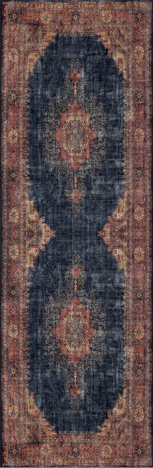 Tepih QUEEN, dimenzije: 75*230 cm, Blues Chenille - Dark Blue AL 26
