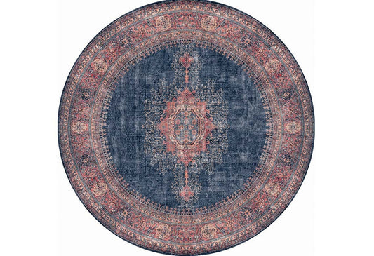Tepih QUEEN, promjer: 150 cm, Blues Chenille - Dark Blue AL 26