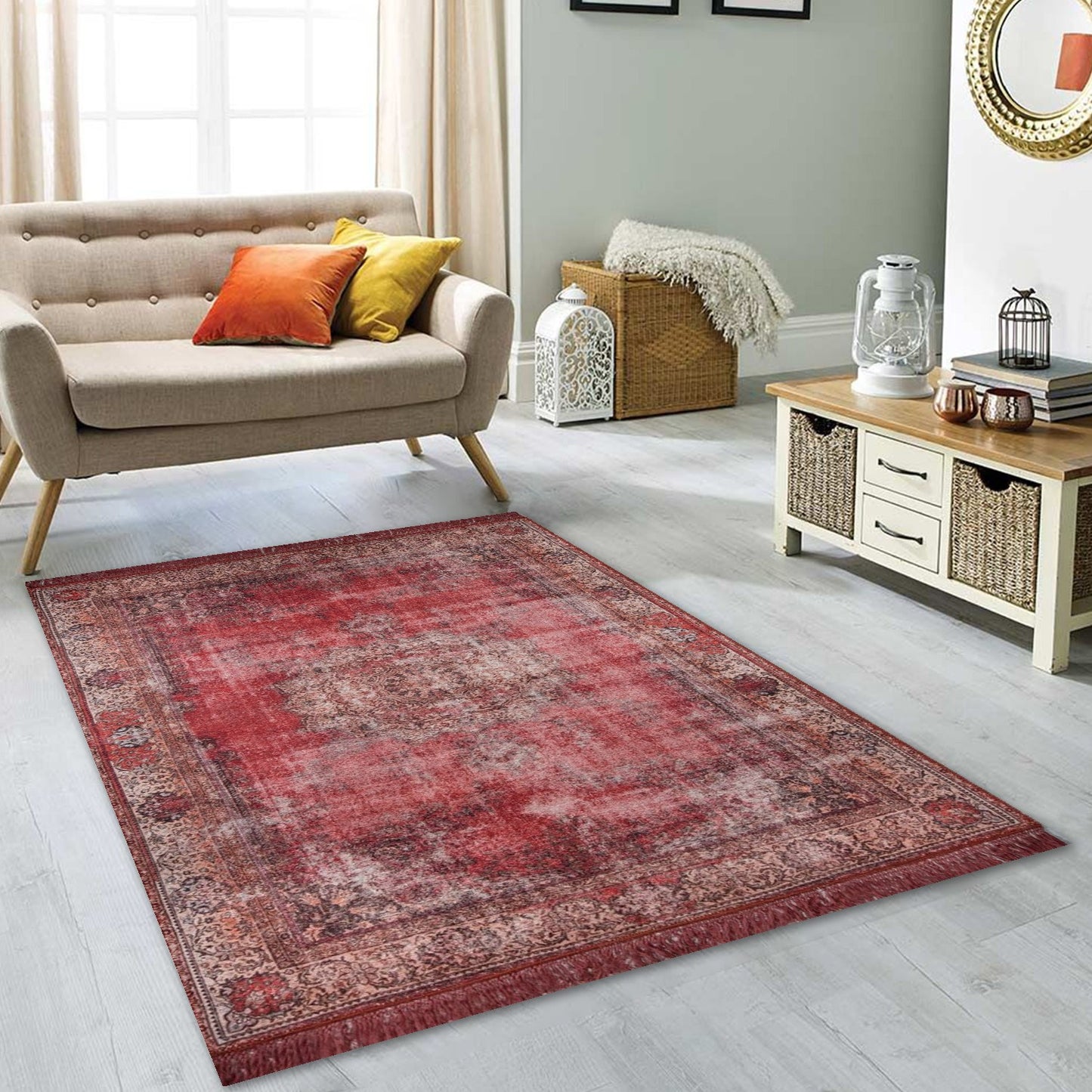 Tepih DELIA, dimenzije: 75*230 cm, Blues Chenille - Red AL 119