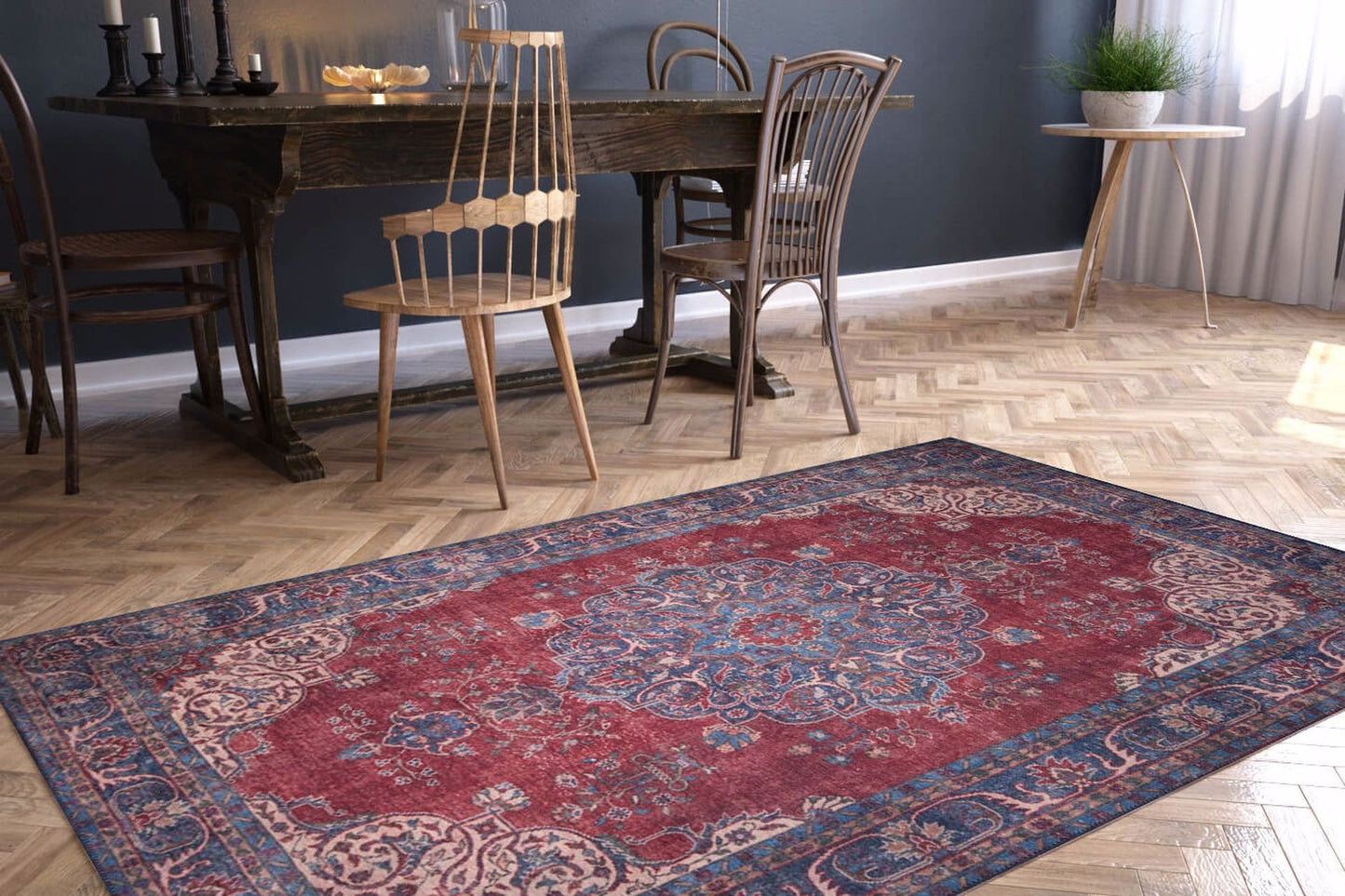 Tepih DAMA, dimenzije: 75*150 cm, Blues Chenille - Rustic AL 88