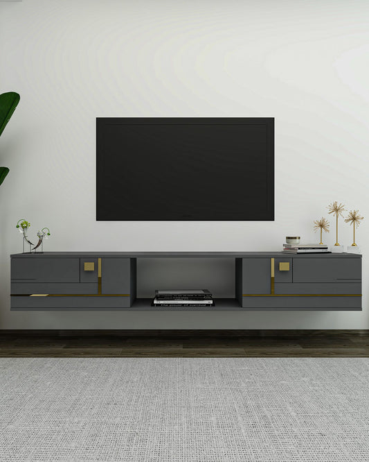 TV Ormarić 302, Antracit, Zlatna