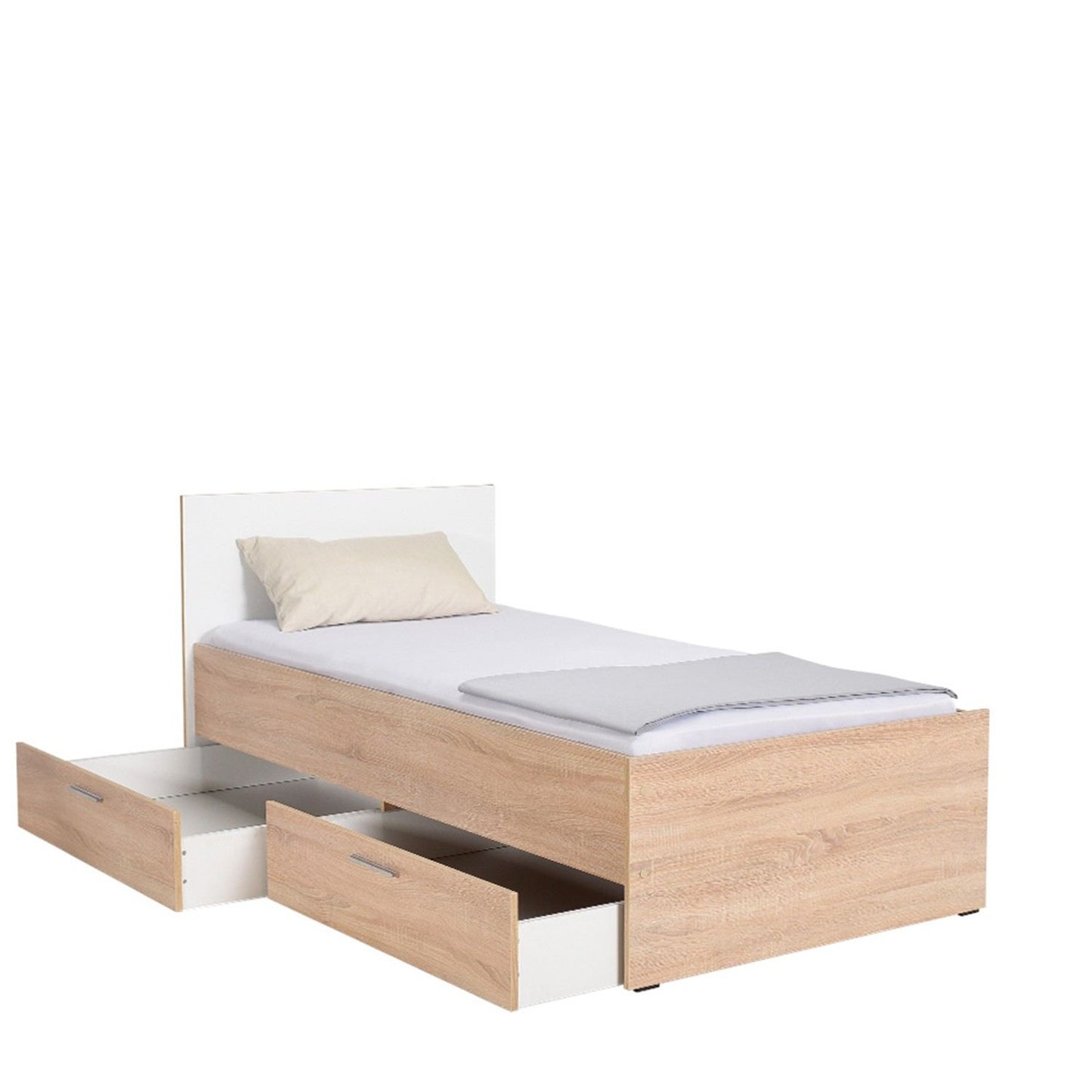 Krevet za jednu osobu, Sonomo Bijela boja, KRY-792-SD-2