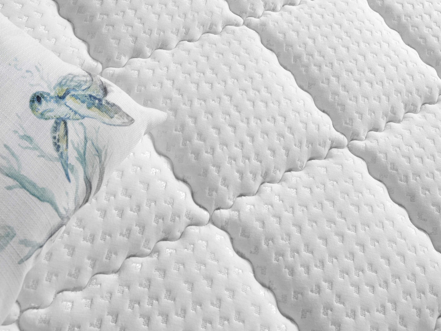 Madrac, Bijela boja, Blue 140x200 cm Double Size Luxury Firm Mattress