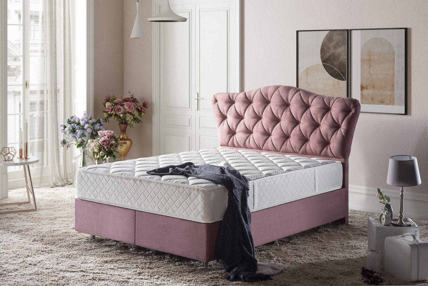 Madrac, Bijela boja, Daisy 90x190 cm Single Size Luxury Middle Mattress