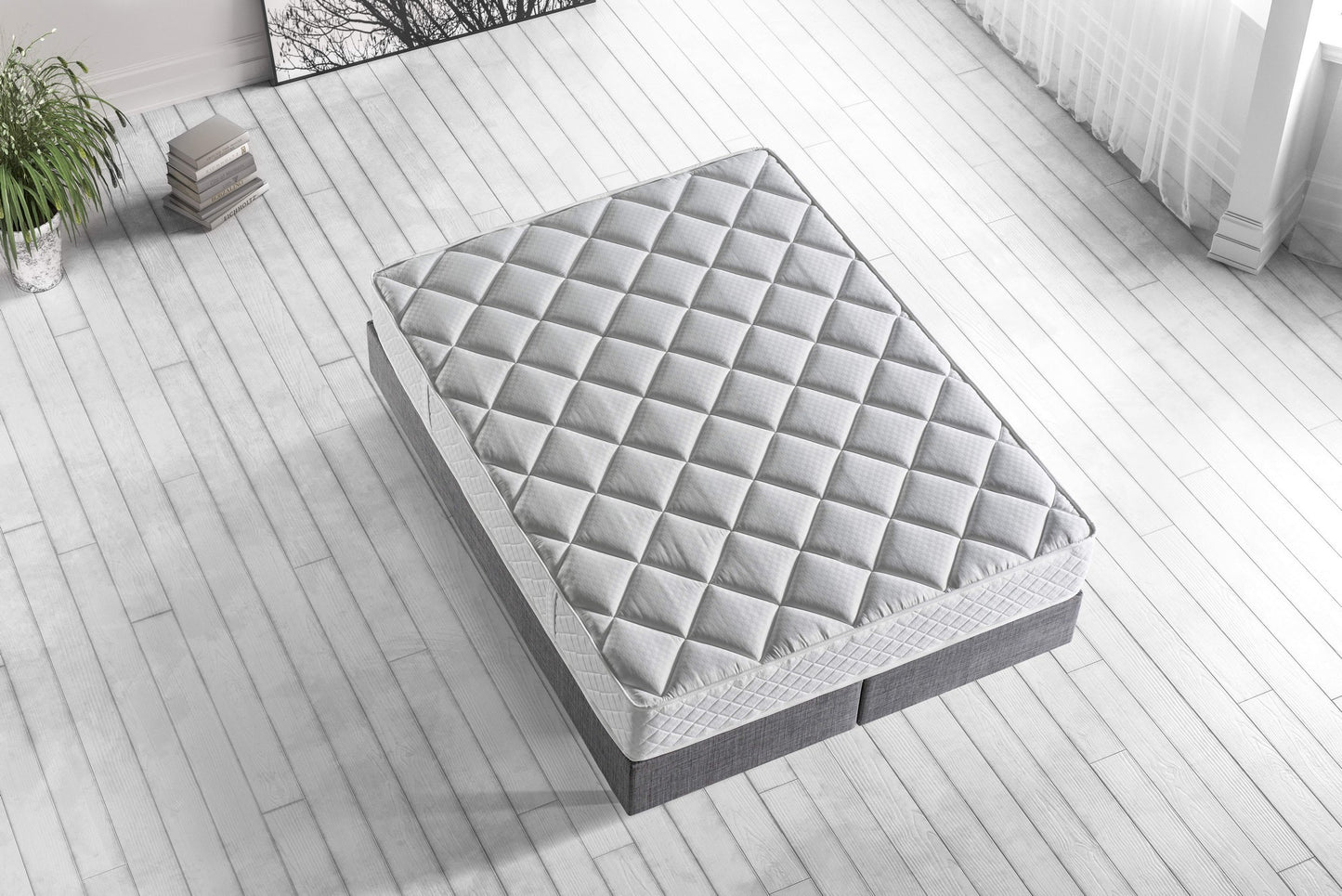 Madrac, Bijela boja, Daisy 160x200 cm Double Size Luxury Middle Mattress