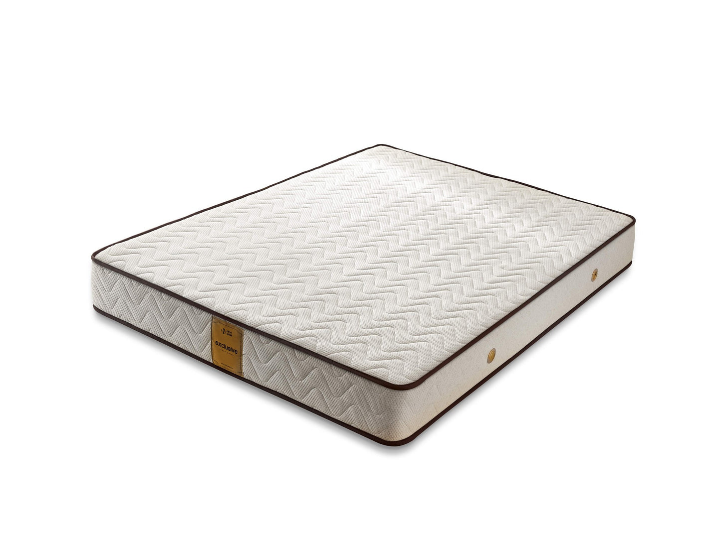 Madrac, Bijela boja Smeđa, Visco Exclusive 140x200 cm Double Size Memory Foam Luxury Soft Mattress