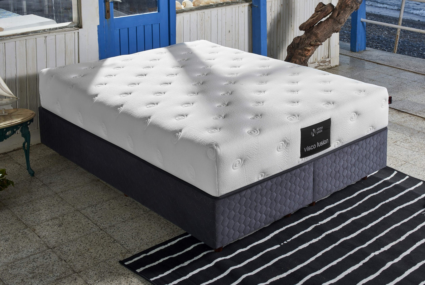 Madrac, Bijela boja, Visco Fusion 140x200 cm Double Size Memory Foam and Pocket Spring Luxury Soft Mattress