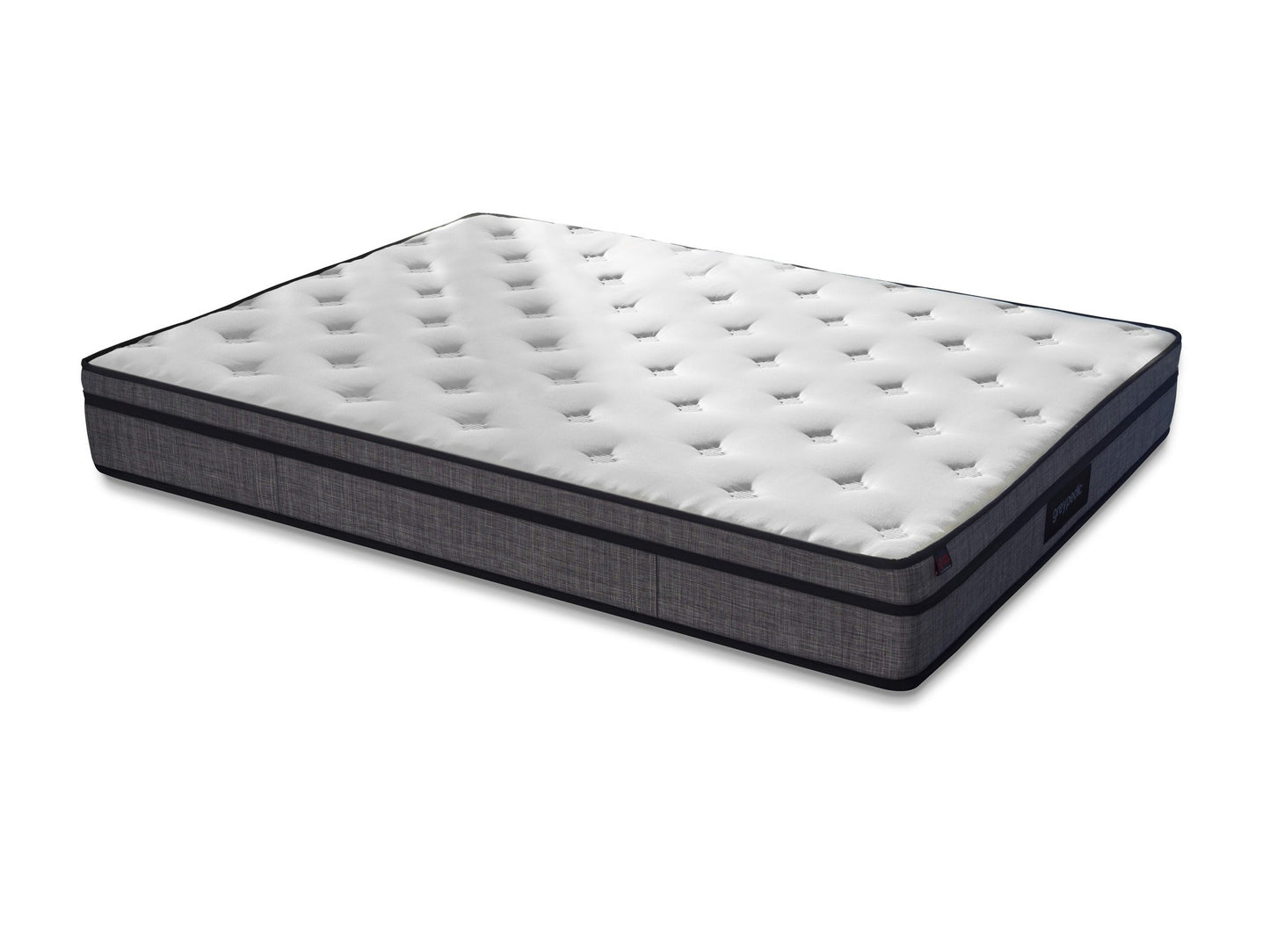 Madrac, Bijela boja Sivo, Greypedic 100x200 cm Single Size Ultra Firm Mattress