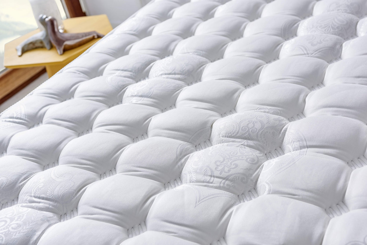Madrac, Bijela boja, London 100x200 cm Single Size FR Fabric PocketSpring Luxury Mattress